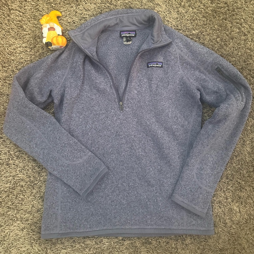 Patagonia Gray Quarter-Zip Sweater
